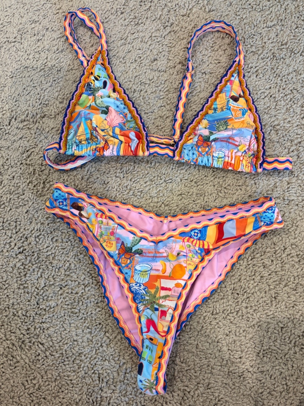 Bydee Patterned Bikini Swim Set